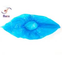 China 2.5g Disposable Waterproof Shoe Covers PE CPE Shoe Cover Blue factory