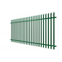 China Green PVC Coated Palisade Fence  / Euro Fence For Colleges And Universities factory