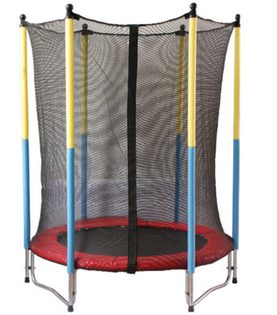 China Fitness Outdoor Round Trampoline Bungee-Rope-System with Enclosure for Park/Backyard Use factory