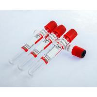 Quality Hospital Medical Plain Blood Collection Tube With Red Top for sale