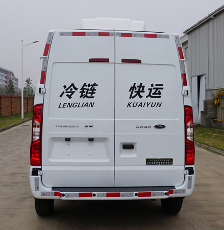 Quality 100Kw Refrigerated Truck MT82 Ford Transit Reefer Van White for sale