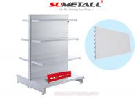 China Flat Back Panel Gondola Store Shelving / Retail Store Display Fixtures Double Sided factory