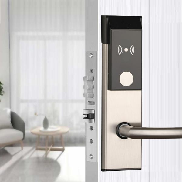 Quality Keyless Hotel Electronic Key Card Door Locks M1fare Stainless Steel for sale