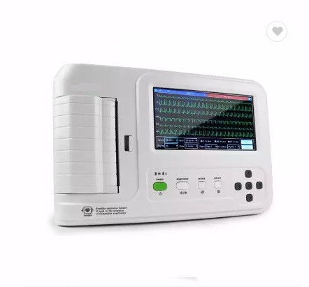 Quality High Storage Medical Digital Smart Six ECG Machine Electrocardiograph With Free Software for sale