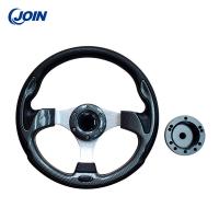 Quality ODM Removable Golf Cart Steering Wheel PVC Single Color With No Pattern for sale