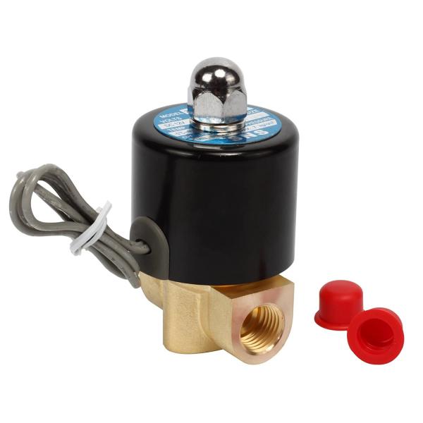 Quality Electric solenoid valve made of plastic and brass material normally closed for water and air and diesel for sale