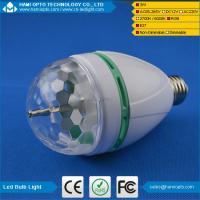 China E27 220V 110V LED Light Bulb Colorful Auto Rotate RGB Party Stage Lamp 3W Disco for sale