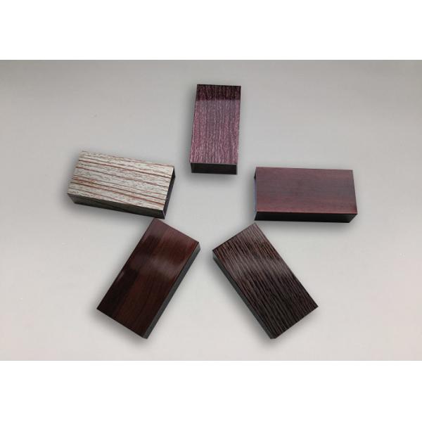 Quality ISO9001 Wood Effect Aluminium Trim Profiles Rectangular Aluminium Extrusion for sale