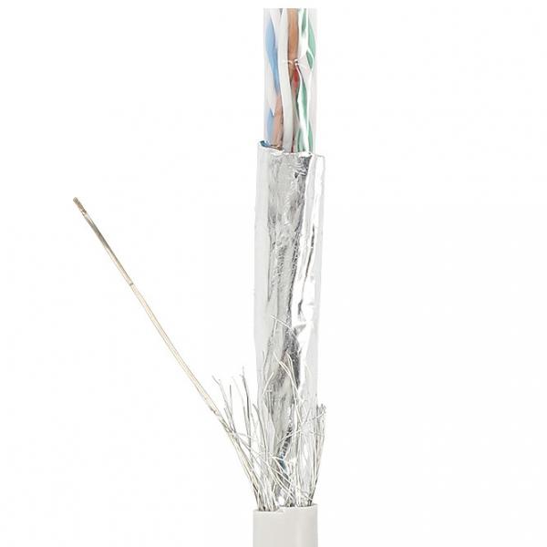 Quality Double Shielded Cat5e Lan Cable UTP SFTP 24AWG With Stranded Wires for sale