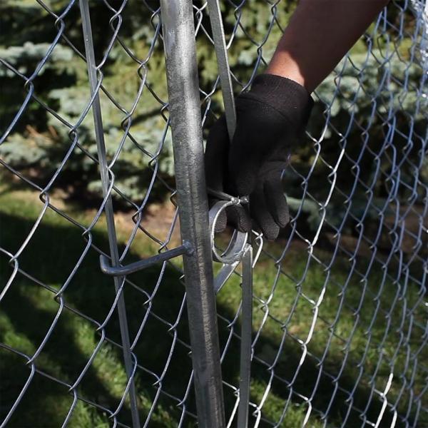 Quality 9 Gauge 2 Inch Chain Link Fence With Fittings Green Color for sale