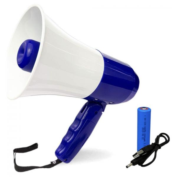 Quality 3.7V Lithium Battery Powered Portable Megaphone With Charger , Microphone CE for sale
