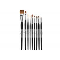 China Watercolor Acrylic Paint Brushes Set 10 Synthetic Sable Artist Paint Brushes Short Handle factory