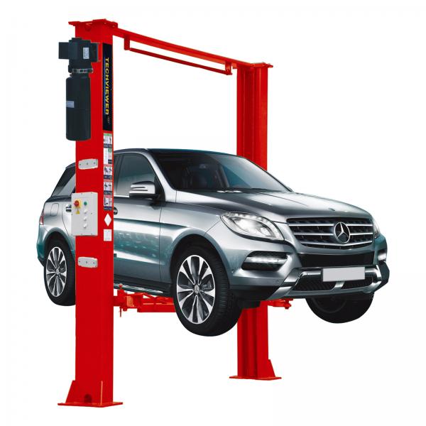 Quality 2.2kw Car Lifting Machine 3410mm Width 4T Double Cylinder Hydraulic Lift for sale