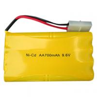 Buy cheap Rechargeable Ni-CD AA 9.6V 700mAh Battery Pack with Connector from wholesalers