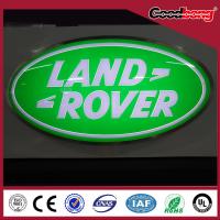 China Round Steel Backlit Light Led Car Logo Or Emblem with their names for dealerships store for sale