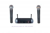 China LS-789 UHF Dual channel wireless microphone system with plastic box / shure style factory