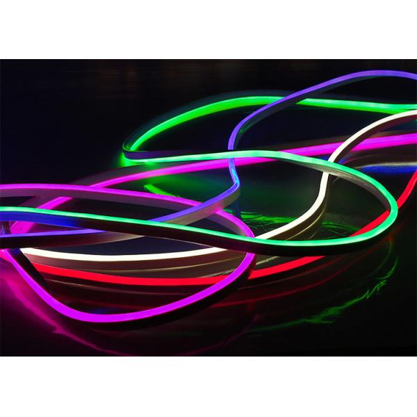Quality RGB Led Flexible Neon Lights For Bedroom / Garden PWM Signal Control Style for sale