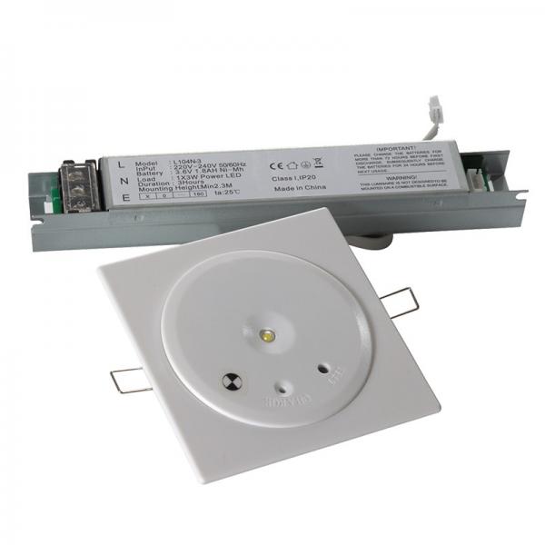 Quality Ceiling Recessed LED Emergency Downlight 3 Hours Operation for sale