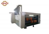 China Flexo Printing Carton Corrugated Cardboard Die Cutter Machine White Color Feeding Edge factory