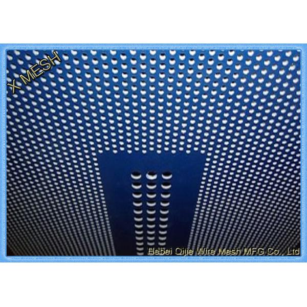 Quality Oval Hole  Powder Coated Decorative Metal Sheets With Patterned Openings Aluminum for sale