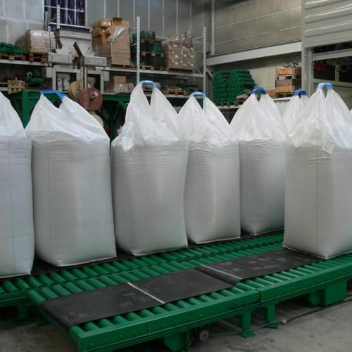 China Tubular Two Loops 1 Ton Fibc Bag Beige Jumbo Bag Fibc For Granules Cement factory