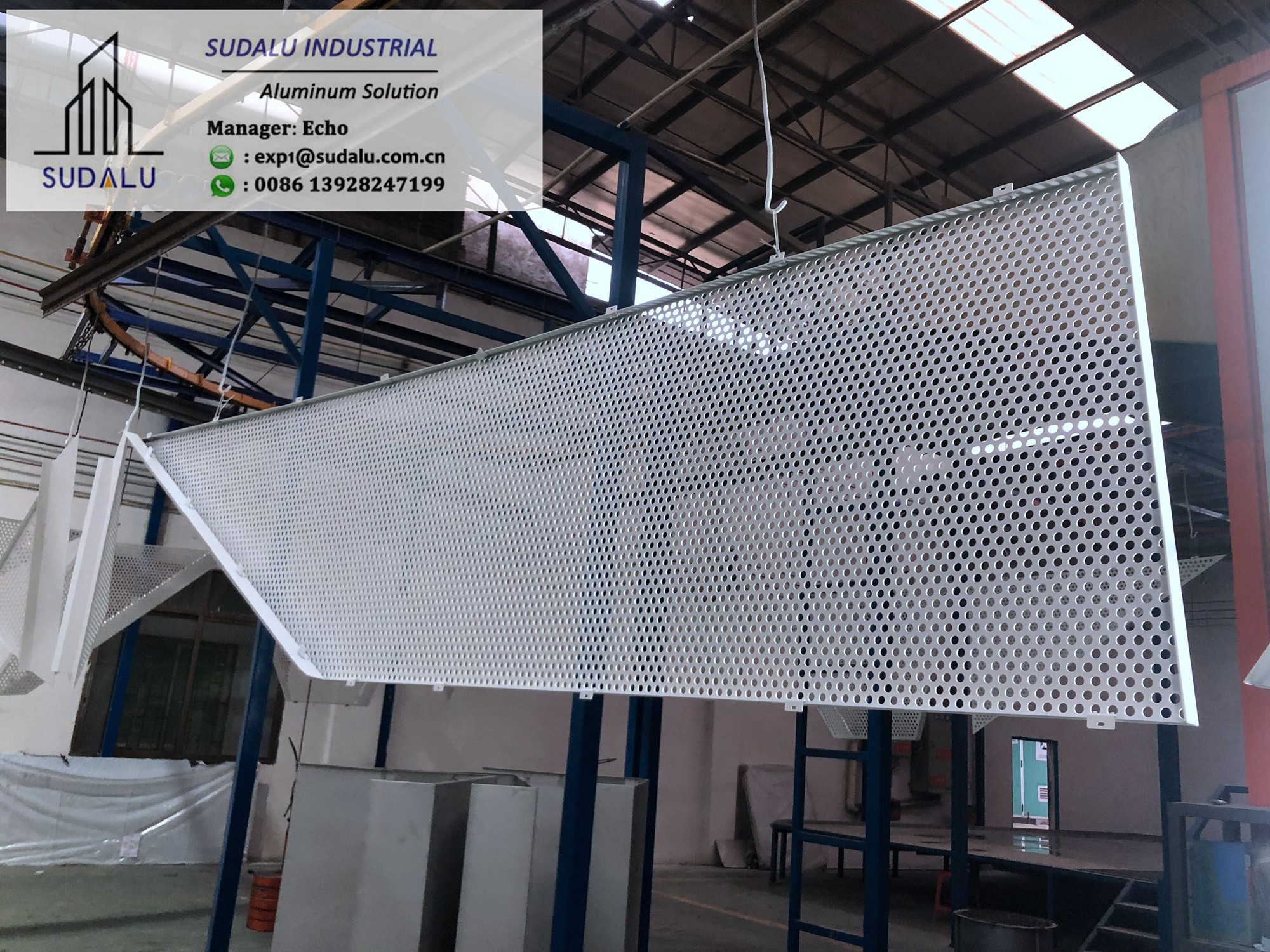 China SUDALU Aluminum CNC Curvel Panel for Wall Cladding Decoration Perforated Panel with Shaped Size for sale