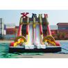 China Ice Age Theme Inflatable Slide Rental Double Slide With Palm Tree / Inflatable Ice Age Slide factory