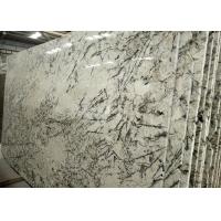 China Blue Cream White Granite Slabs , Prefabricated Smooth Stone Slab Countertop factory