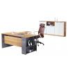 China 1.6 Meter Office Manager Desk With Small Showing Stand Smooth PVC Edge factory