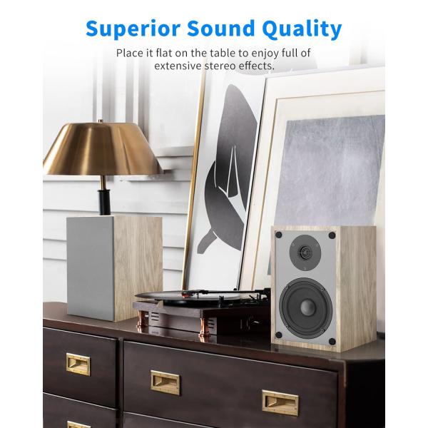 Quality Home Audio Bluetooth Bookshelf Speakers For Turntable Record Player for sale