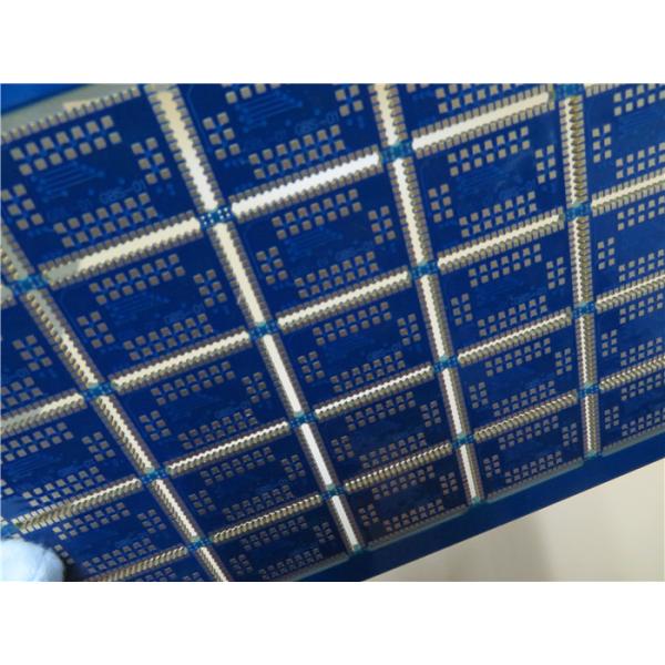 Quality Edge Castellated PCB Half Holes Circuit Boards Built On 1.6mm FR-4 With Blue for sale