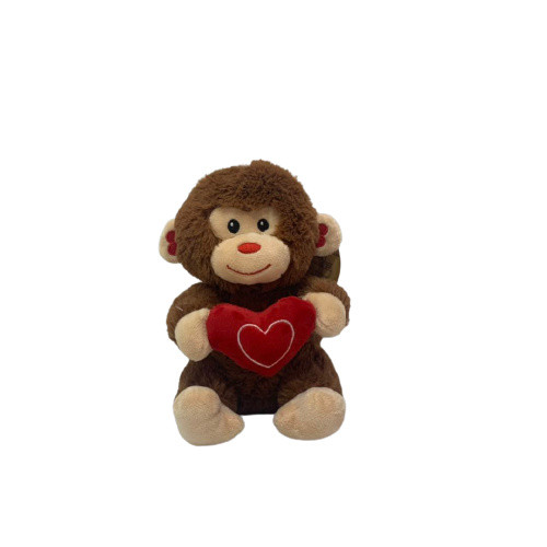Quality Musical 17cm 6.69IN Valentine'S Day Monkey Stuffed Animal EMC for sale
