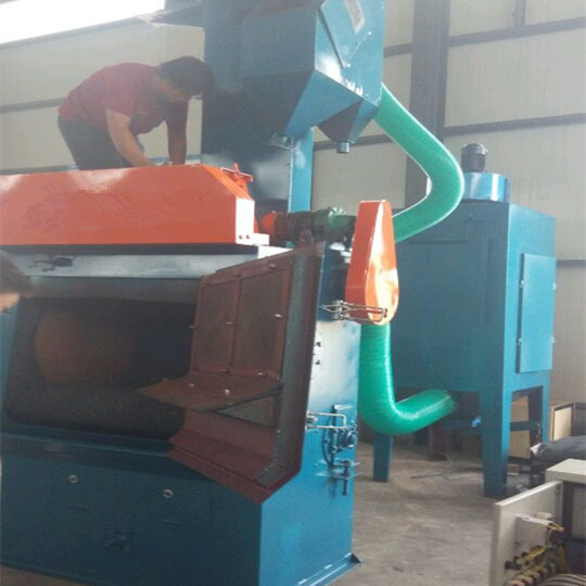 Quality Belt Type Steel Shot Blasting Machine Metal Cleaning Customized Design for sale