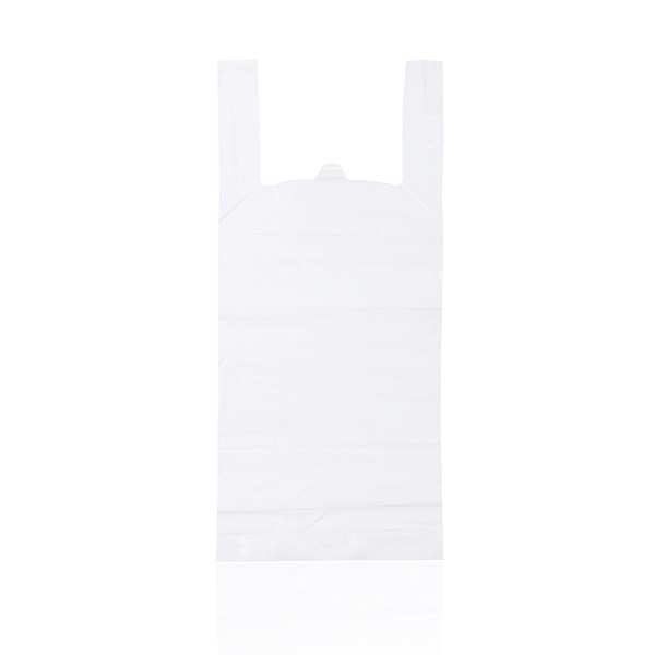 Quality HDPE 1/6'' Plastic Disposable Bag White T Shirt Bag for sale