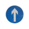 China White Arrow Round Aluminum Indication Board Danger Traffic Signs factory
