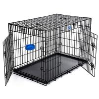 China Puppy Metal Dog Kennel Fence Garden Easy Hand Carried Tightly Closed Door factory