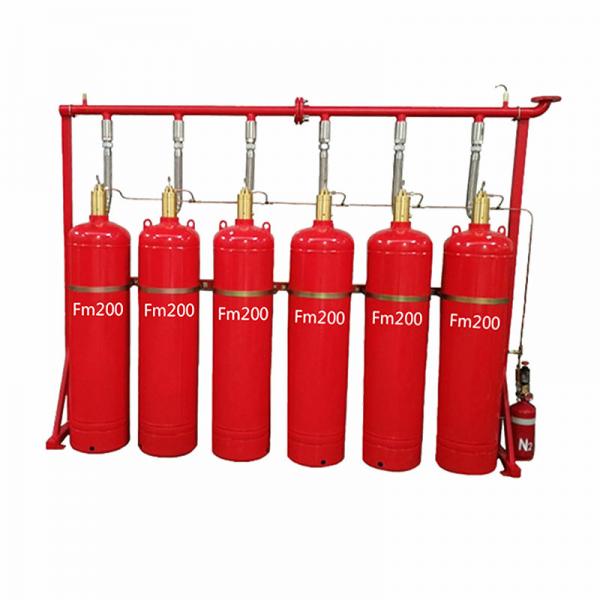 Quality 120L Red Automatic FM200 Fixed Fire Suppression System Low Maintenance Flexible for sale
