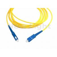 Quality 3 Meter SC TO SC Fiber Patch Cord , Simplex Single Mode Fiber Jumpers For for sale