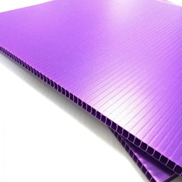 Quality Purple 12mm PP Corrugated Sheet Polypropylene Corrugated Plastic Sheet for sale