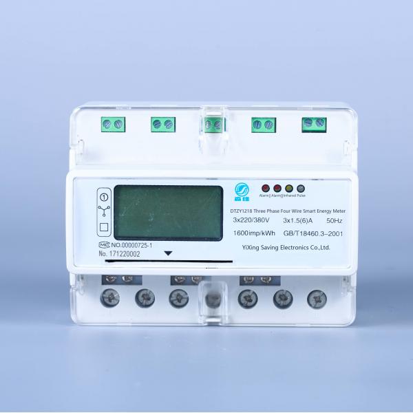Quality Wifi 3 Phase Din Rail Meter Smart Multi Tariff Digital Energy 3p4w  With Mqtt for sale