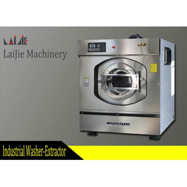 Quality Commercial Stainless Steel Front Loader Washing Machine With Dryer 50kg Capacity for sale