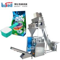 Quality Automatic Washing Powder Pouch Packing Machine With Wrapping Labeling Sealing for sale