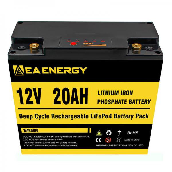 Quality Li Phosphate 256Wh Deep Cycle LiFePO4 Battery For Fish Finder RV for sale