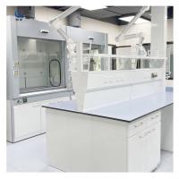 Quality Steel Lab Island Bench Anti Corrosion Metal Laboratory Furniture ISO Standard for sale