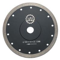 China 140 Teeths Turbo Saw Blade for Stone Slab and Tile Cutting Wet Dry Cutting Disc factory