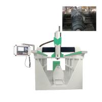 Quality 4 Axis 7.5kw 3500mm CNC Stone Engraving Machine For Granite Marble Column for sale