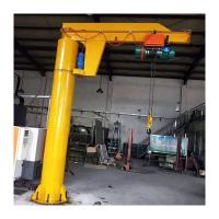 China 360 Degree Slewing Arm Cantilever Jib Crane 500kg With Electric Chain Hoist factory