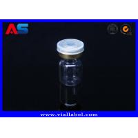 Quality Grey Rubber 2ml Lab Vials Injection 2ml Glass Bottles With Corks For Peptide clear glass vials for sale