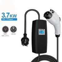 China Type 2 Type 1 1Phase 32A 16A Portable EV Charger 3kw 7KW AC Mobile Charger for sale