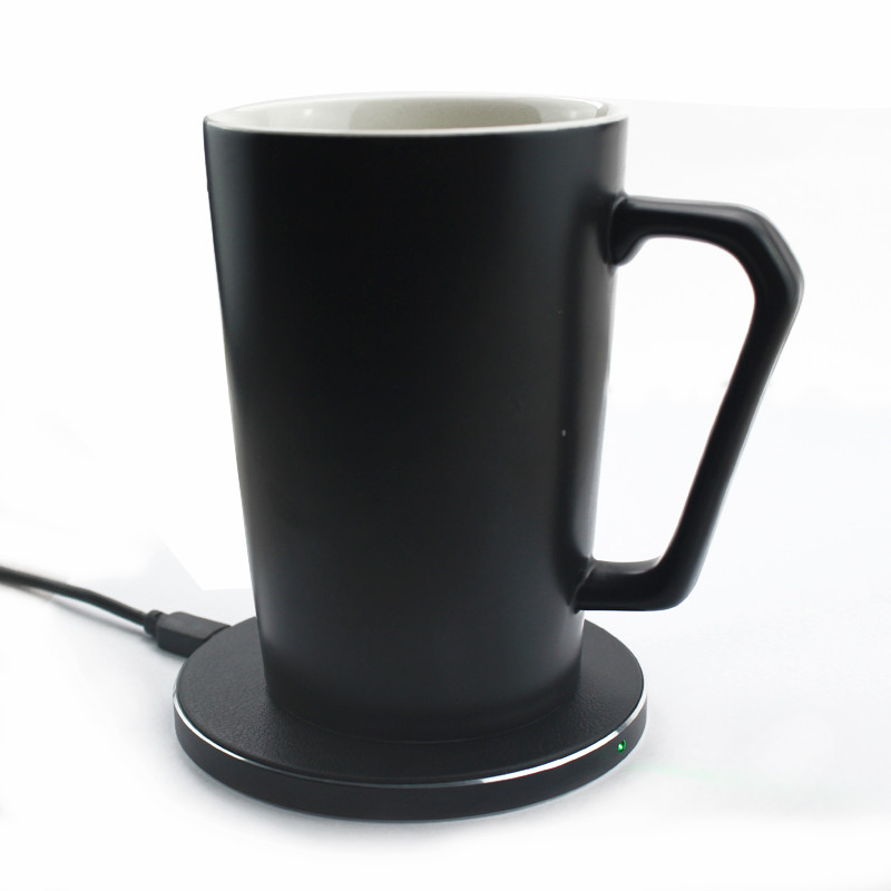 China 645g Mug Warmer 2 In 1 Wireless Charger For Home Office Coffee factory